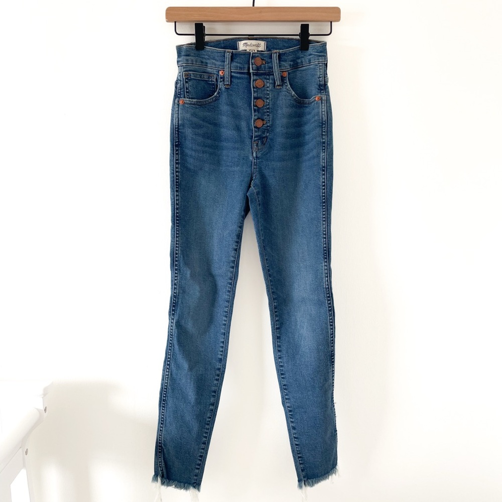 NWT Madewell High-Rise  Classic Blue Denim Skinny Jean with Button Fly